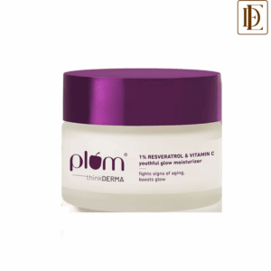 Plum 1% Resveratrol & Vitamin C Anti-Aging Moisturizer For Glowing Skin (50 g)