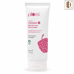 Plum 1% Ceramide Face Cream With Oat, Strengthens Skin Barrier & Nourishes (50g)