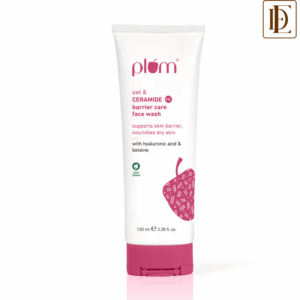 Plum 1% Ceramide & Oat Barrier Care Face Wash, Nourishes Dry Skin & Strengthens Barrier (100ml)