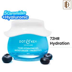 Dot & Key 72HR Hydrating Gel Face Moisturizer With Hyaluronic & Probiotics For Normal To Oily Skin (60ml)