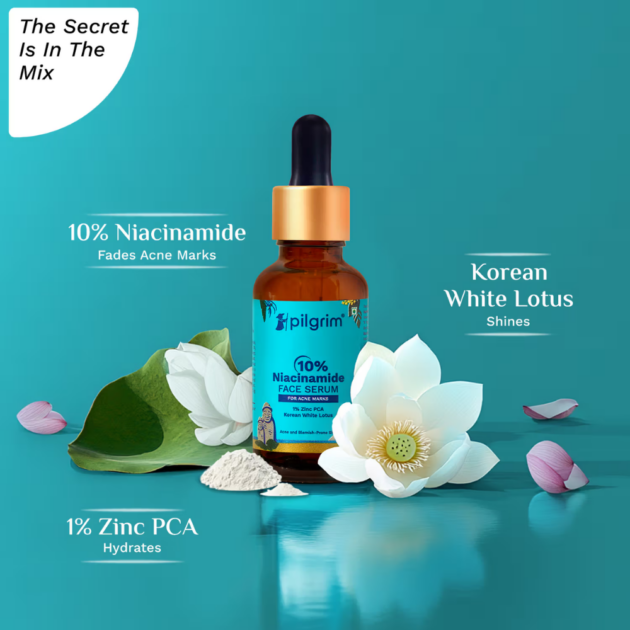Pilgrim 10% Niacinamide Face Serum For Acne Marks - Image 2