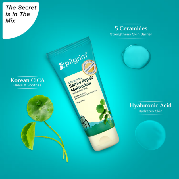 Pilgrim 5 Ceramides Barrier Repair Moisturizer (100g) - Image 2