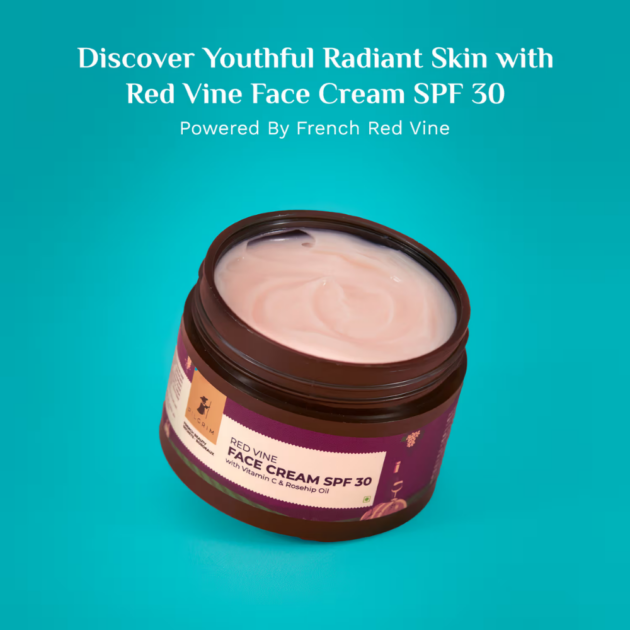 Pilgrim Red Vine Face Cream SPF 30 with Vitamin C & Rosehip Oil (50g) - Image 2