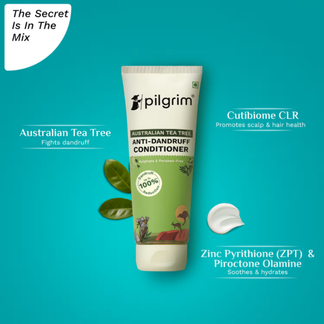 Pilgrim Australian Tea Tree Anti-Dandruff Conditioner For Hydrates & Detangles Hair (200ml) - Image 2