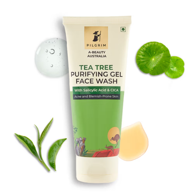 Pilgrim Tea Tree Purifying Gel Face Wash (100 ml) - Image 2