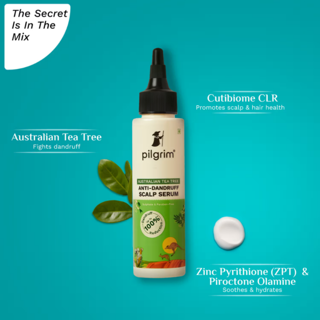 Pilgrim Australian Tea Tree Anti-Dandruff Scalp Serum For Relieves Itchiness & Reduces Inflammation (100ml) - Image 2