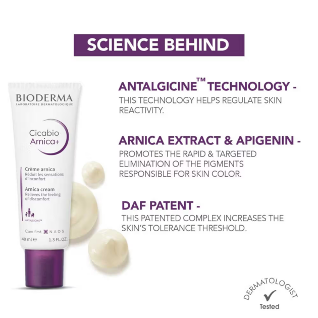 Bioderma Cicabio Arnica+ SOS Quickly Repairs and Soothes Skin Damage (40ml) - Image 2