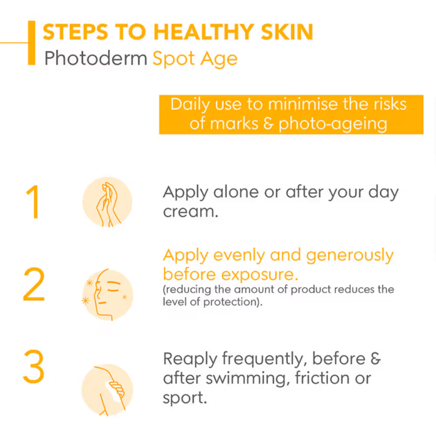 Bioderma SPF 50+ Anti Aging Sunscreen - Photoderm Spot-Age Gel Sunscreen - UVA/UVB Protection (40ml) - Image 2