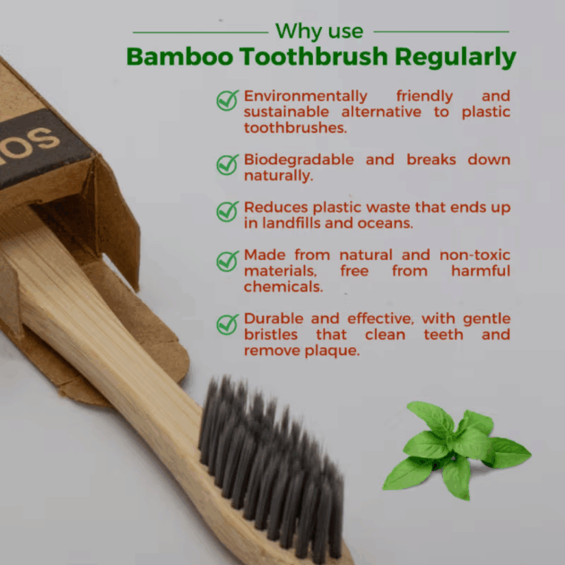 Allure Bamboo Toothbrush Charcoal - OT 01 (100 g) - Image 2