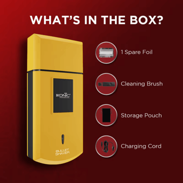 Ikonic Professional Bullet Shaver - Yellow (1 pc) - Image 2