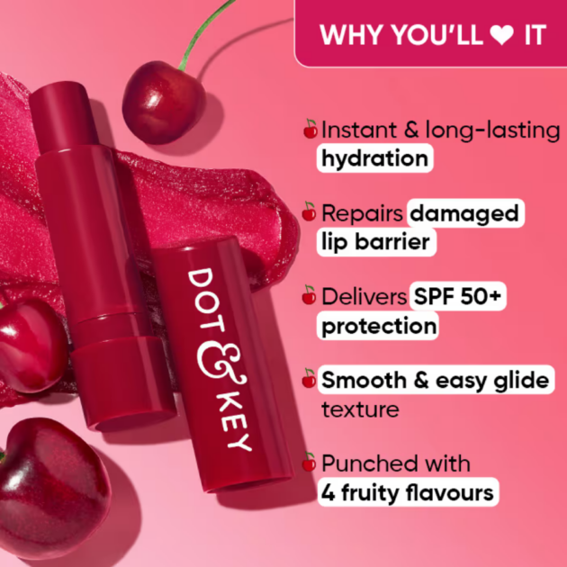 Dot & Key Barrier Repair Hydrating Lip Balm SPF 50 With Ceramides & Peptides (4.5g) - Image 3