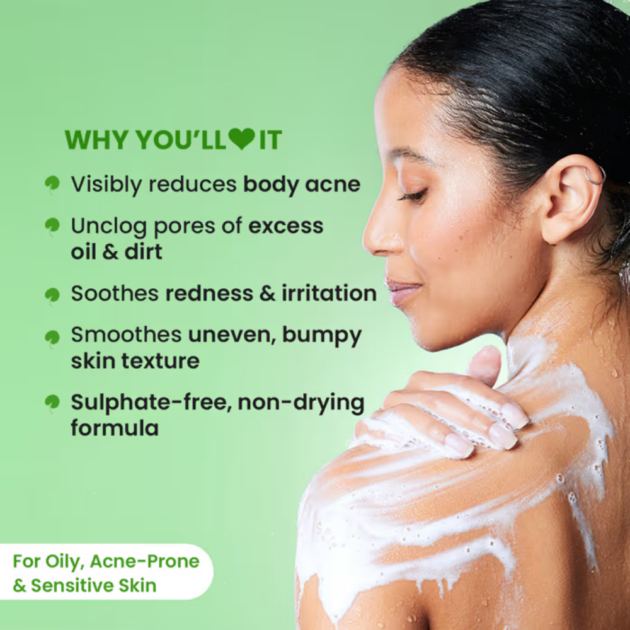 Dot & Key Cica & Salicylic Daily Exfoliating Body Shower Gel For Unclogs Pores & Body Acne Reduction (250ml) - Image 3
