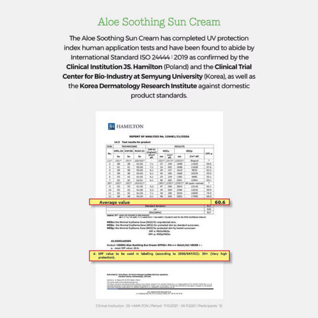 COSRX Aloe Soothing Sun Cream SPF 50+ PA+++ (50ml) - Image 3