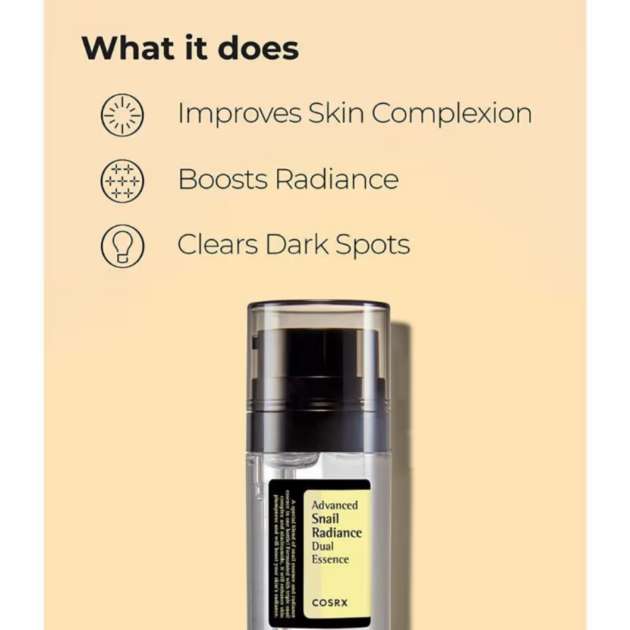 COSRX Advanced Snail Radiance Dual Essence (80ml) - Image 3