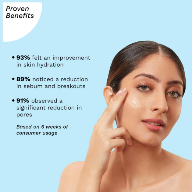 Pilgrim Oil-Free Gel Moisturiser with Hyaluronic Acid for Acne (50g) - Image 3