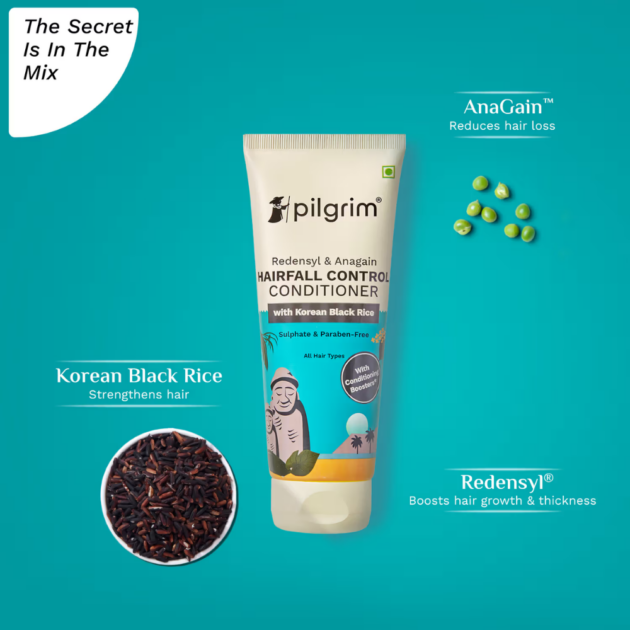 Pilgrim Redensyl & Anagain Hairfall Control Conditioner (200ml) - Image 3