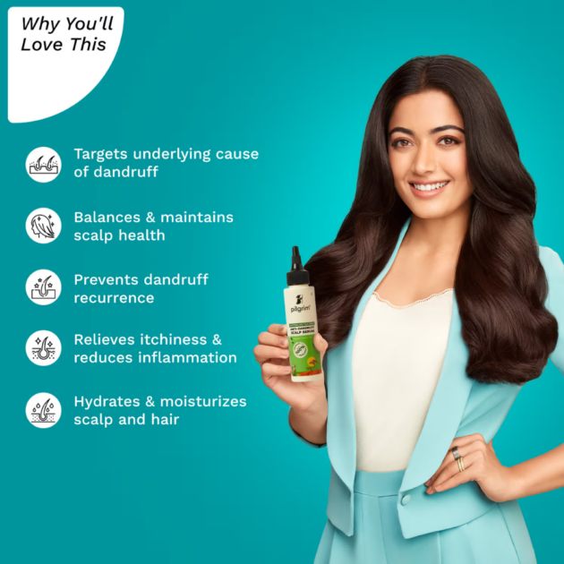 Pilgrim Australian Tea Tree Anti-Dandruff Scalp Serum For Relieves Itchiness & Reduces Inflammation (100ml) - Image 3