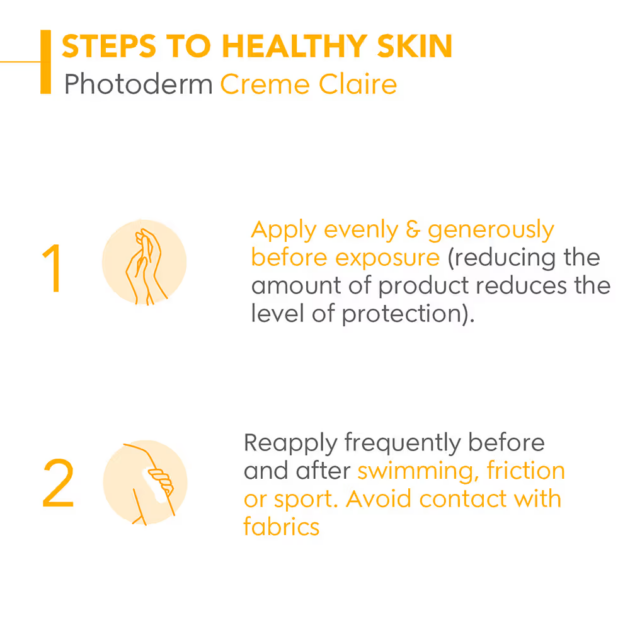 Bioderma SPF 50+ Tinted Sunscreen Photoderm Creme Teinte Claire Light SPF 50+ Water Resistant (40ml) - Image 3
