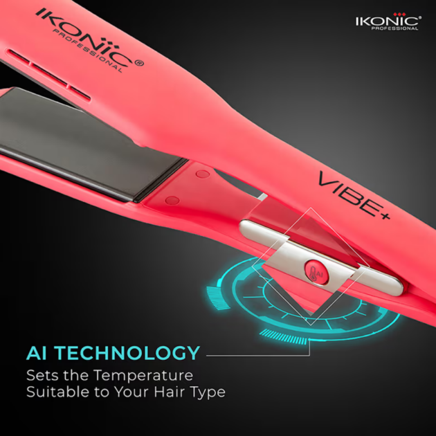 Ikonic Professional Vibe+ Hair Straightener - Peach (800 g) - Image 3