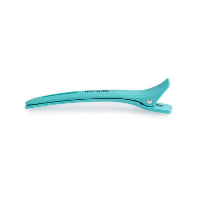 Ikonic Professional Carbon Section Clips - Teal (6 pcs) - Image 3