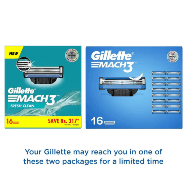 Gillette Mach 3 Shaving Blades for men (Pack Of 16 Cartridges) - Image 3