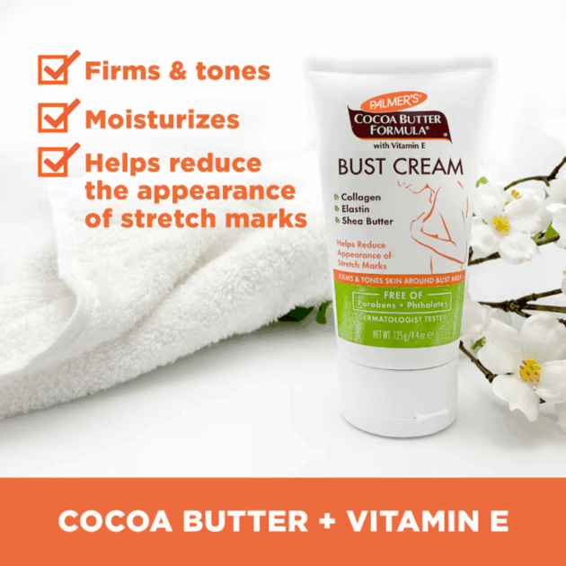 Palmer's Cocoa Butter Bust Cream Helps Reduce Appearance Of Stretch Marks (125g) - Image 3