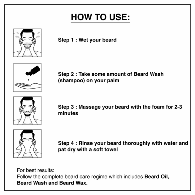 The Man Company Beard Wash, Actively Cleanses Skin and Beard (100ml) - Image 3