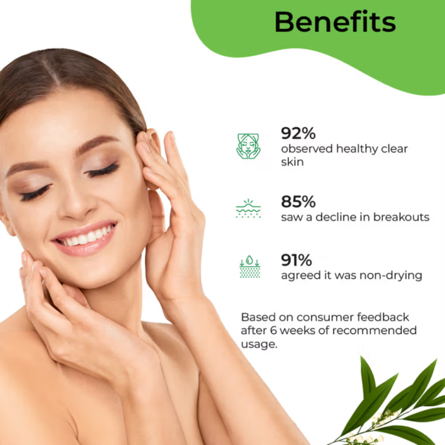 Pilgrim Tea Tree Purifying Gel Face Wash (100 ml) - Image 4