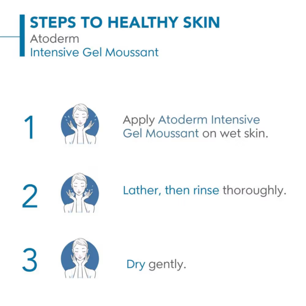 Bioderma Ultra-Soothing Foaming Gel Atoderm Intensive Gel Moussant With Niacinamide (200ml) - Image 4