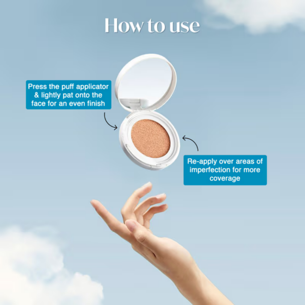 The Face Shop Air Cotton Cushion SPF 50+ PA++++ - 205 Dark Beige (12 g) - Image 4