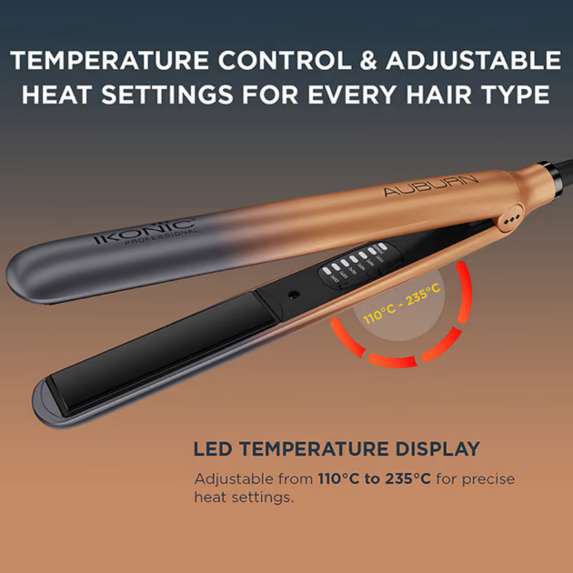 Ikonic Professional S3+ Auburn Hair Straightner (800g) - Image 4