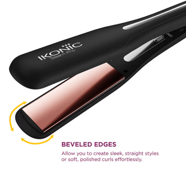 Ikonic Professional Titanium Pro Hair Straightener - Black (1 pc) - Image 4