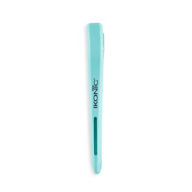 Ikonic Professional Carbon Section Clips - Teal (6 pcs) - Image 4