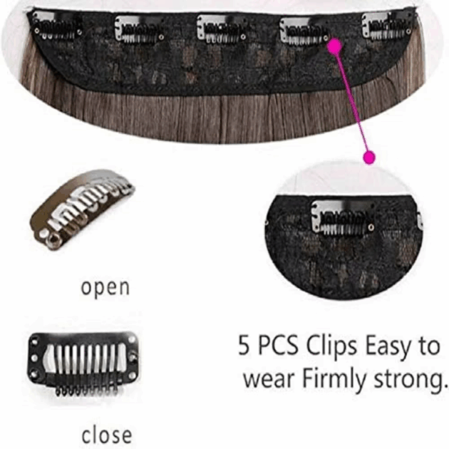 Bronson Professional Hair Extension & Wigs Wavy Curly 24 Inch Clip-In - Gold Brown Highlight No 27B/2 (10 g) - Image 4