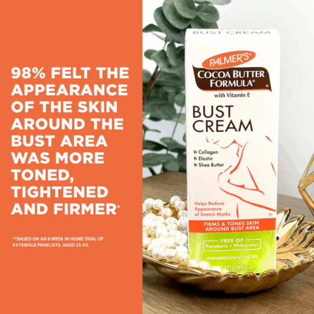 Palmer's Cocoa Butter Bust Cream Helps Reduce Appearance Of Stretch Marks (125g) - Image 4