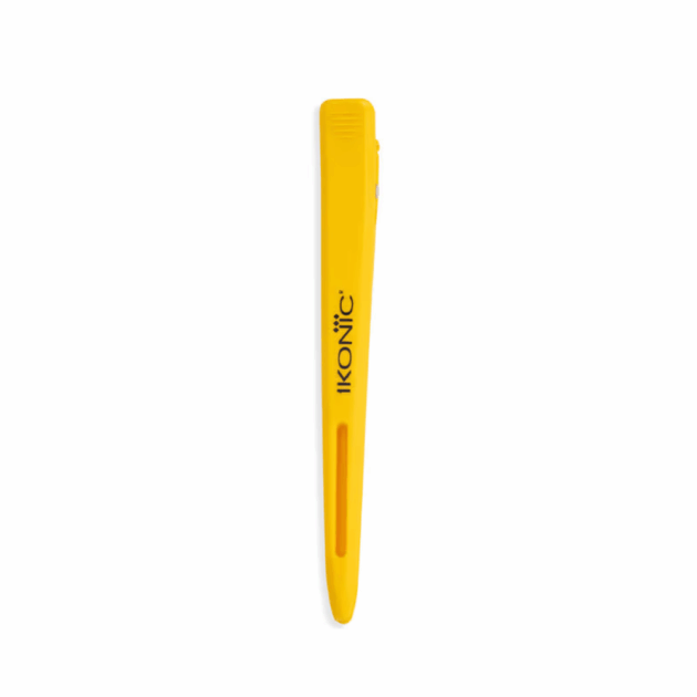 Ikonic Professional Carbon Section Clips - Yellow (6 pcs) - Image 4