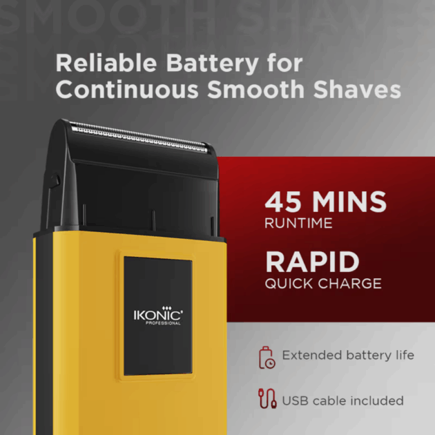 Ikonic Professional Bullet Shaver - Yellow (1 pc) - Image 4