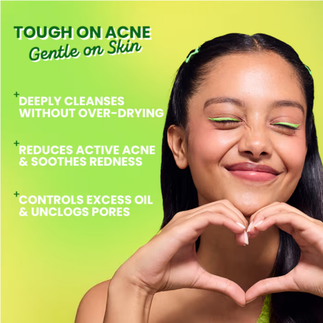Dot & Key Cica Salicylic & Green Tea Facewash For Acne Prone & Oily Skin, Cleanses Pores & Excess Oil - Image 4
