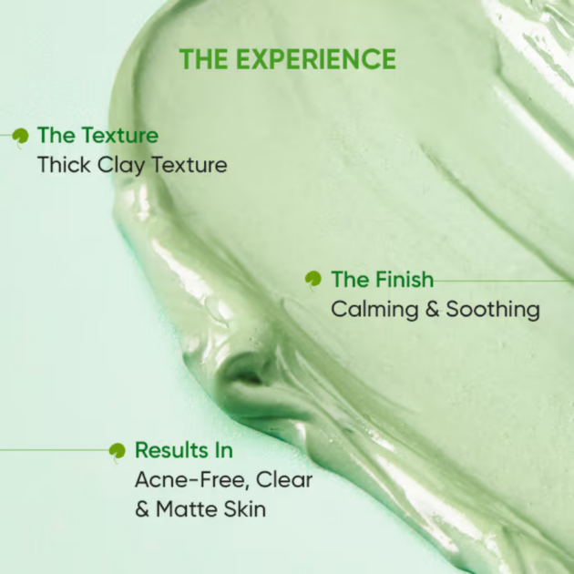 Dot & Key Anti-Acne Salicylic Green Clay Face Mask For Dark Spots Redution & Balances Oil & Sebum (85gm) - Image 2