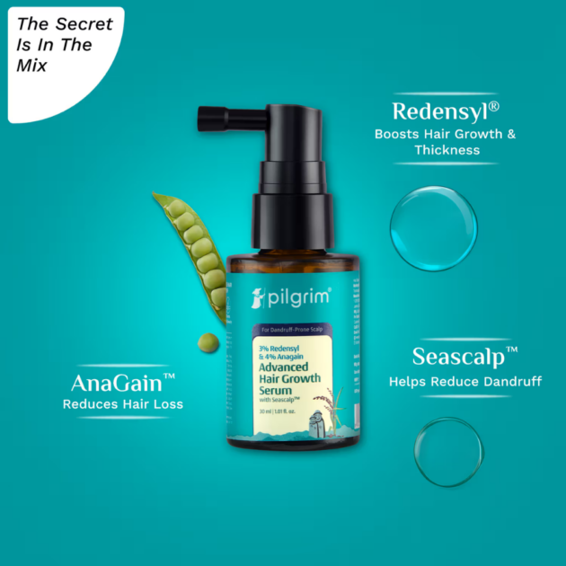 Pilgrim 3% Redensyl & 4% Anagain Advanced Hair Growth Serum (30ml) - Image 5