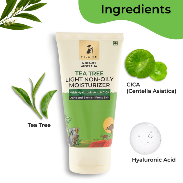 Pilgrim Tea Tree Light Non-Oily Moisturizer (80 g) - Image 5