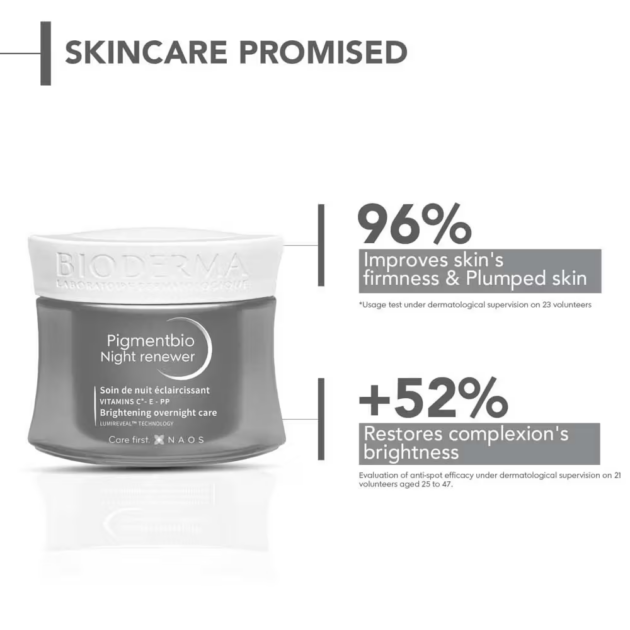 Bioderma Brightening Overnight Cream - Pigmentbio Night Renewer (50ml) - Image 5