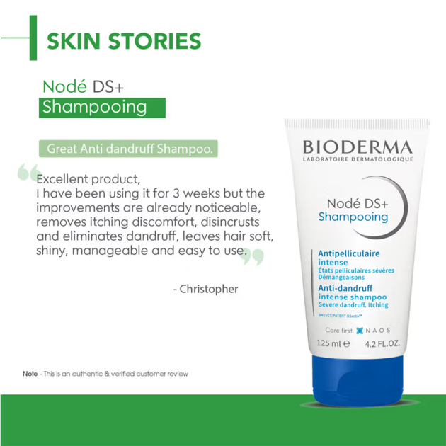 Bioderma Anti Dandruff Intense Shampoo Node DS+ For Hair & Scalp Care (125ml) - Image 5
