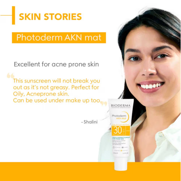 Bioderma SPF 30 Anti Blemish Sunscreen - Photoderm AKN Mat For Combination To Acne-Prone Skin (40ml) - Image 5