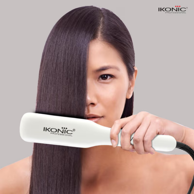 Ikonic Professional Vibe+ Hair Straightener - White (800 g) - Image 5