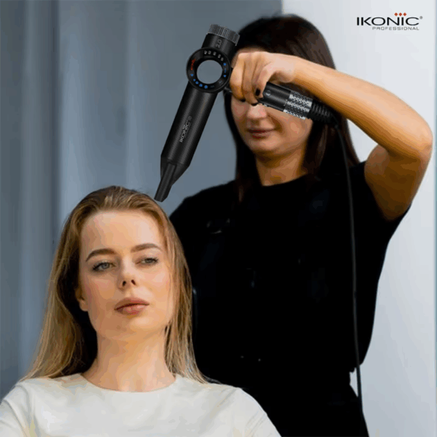 Ikonic Professional Hair Dryer ID 2.0 (Black & Metallic Silver) (1 pc) - Image 5