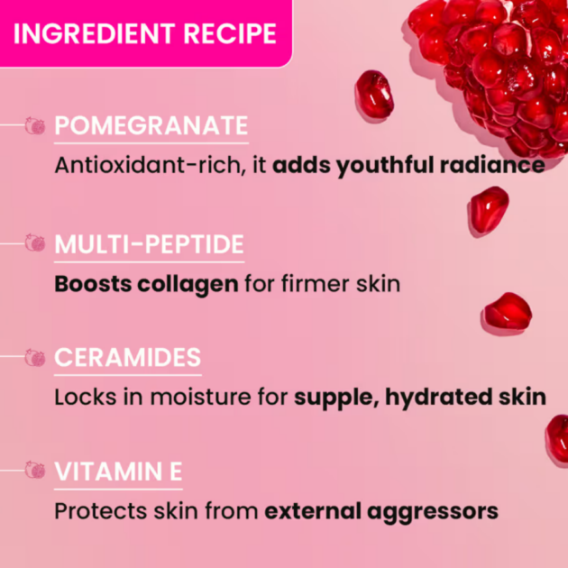 Dot & Key Multi Peptide Pomegranate & Ceramides SPF 30 Face Moisturizer For Wrinkles (60ml) - Image 5