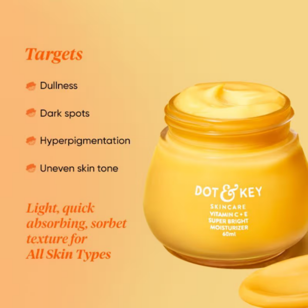 Dot & Key Vitamin C + E Super Bright Face Moisturizer For Glowing Skin, Fades Dark Spots - Image 4
