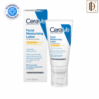 Cerave AM Facial Moisturizing Lotion With Sunscreen SPF 50 UVB + UVA, Dermatologist Recommended Day Cream (52ml)