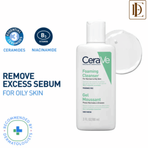 CeraVe Foaming Cleanser Face Wash For Oily Skin with Hyaluronic Acid, Ceramides & Niacinamide